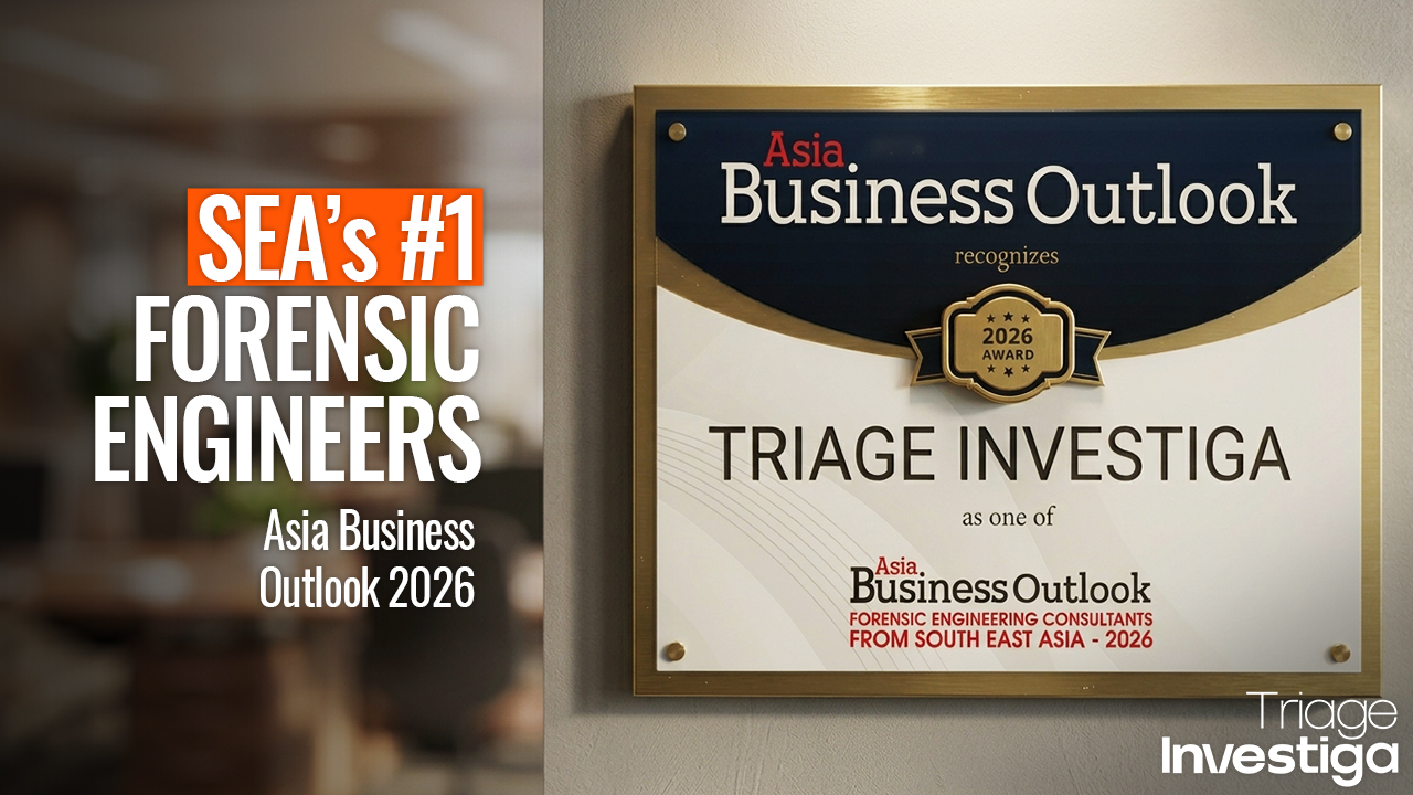 Triage Diakui sebagai Konsultan Teknik Forensik Terkemuka di Asia Tenggara 2026 oleh Asia Business Outlook