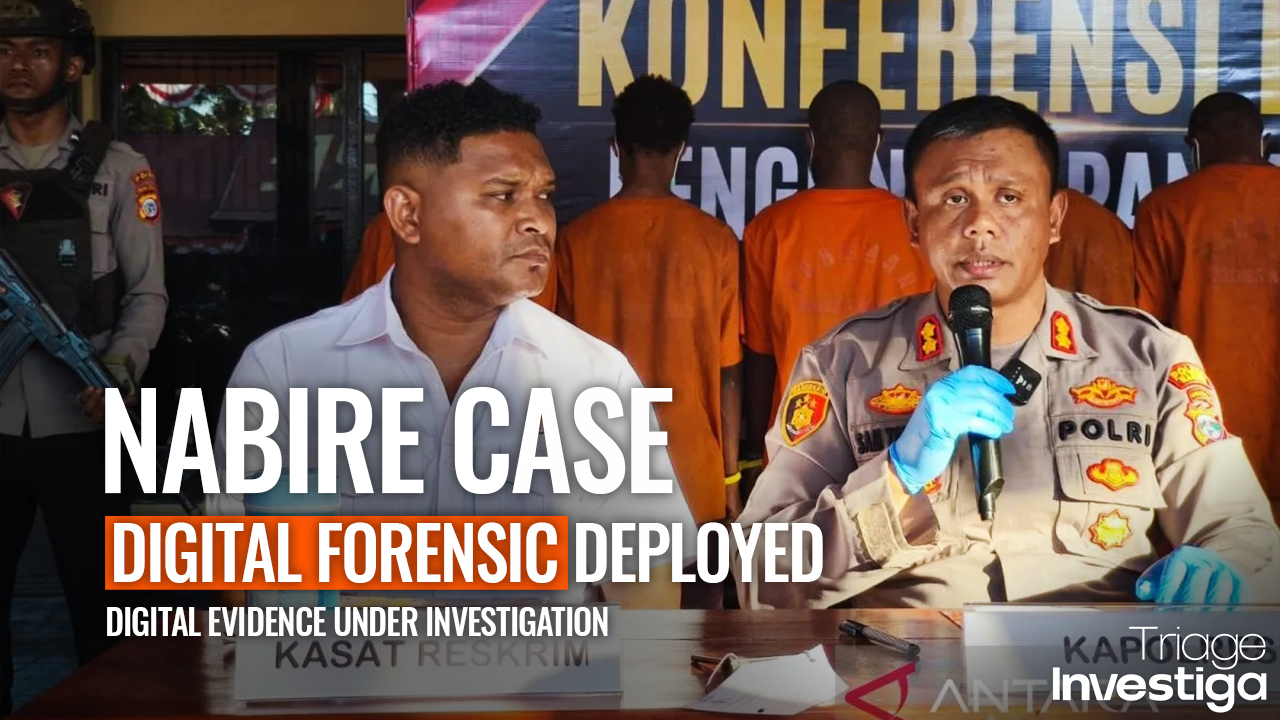 Police involve digital forensic experts to investigate the murder of SMP Negeri 1 Nabire student