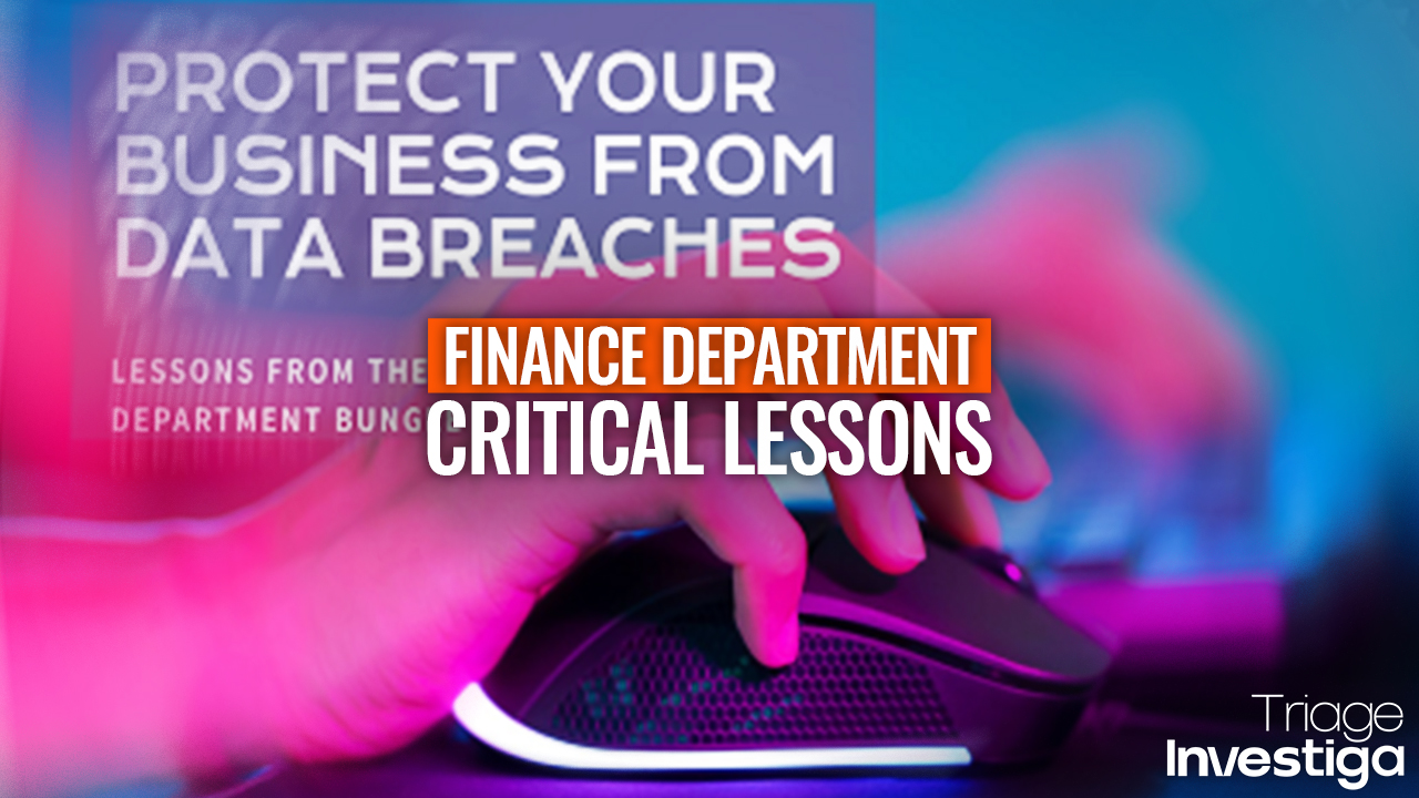 Lessons from the Finance Department Bungle