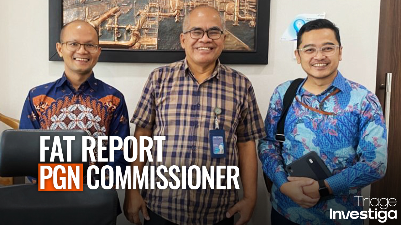 Triage Presents Forensic Accounting Technology (FAT) Report to PGN Commissioner Amien Sunaryadi