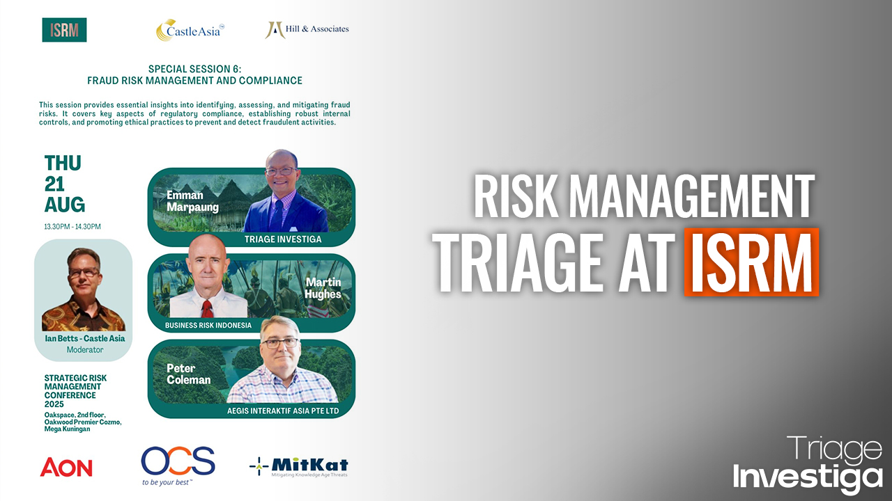 Triage Investiga Speaks at the ISRM Risk Management Conference