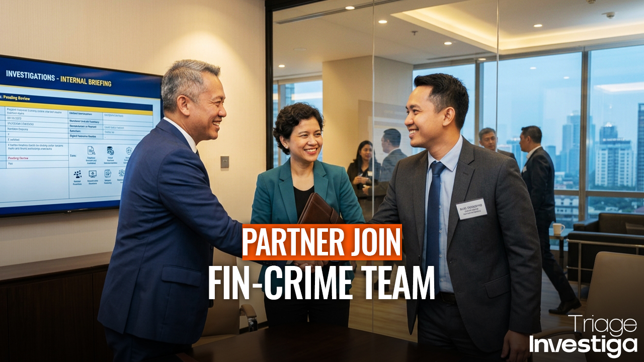 Triage Investiga Welcomes New Partner in Forensic and Financial Crime Services